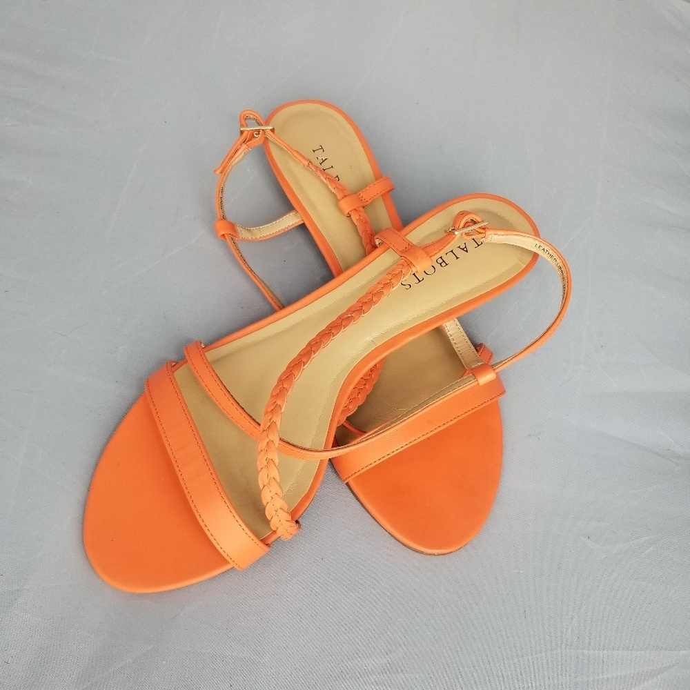 Talbots Orange straps sandlas size 9 - Picture 2 of 5
